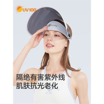 臺灣UV100遮陽帽女防曬防紫外線夏季2026新款遮臉太陽帽子男22429