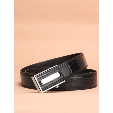 正品尼羅鱷魚皮腰帶真皮高檔男士商務休閑皮帶青年簡約鎢鋼自動扣