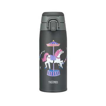 THERMOS 不銹鋼真空彈蓋保溫保冷瓶550ml(JOS-550HS-DGY)馬年瓶