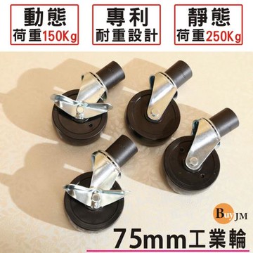 BuyJM專利設計層架耐重配件工業輪附二煞二活