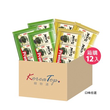 【優惠單品箱購】韓國順伊奶奶 海苔-原味27G(4.5G*6包)/洋蔥30G(5G*6包)x12件