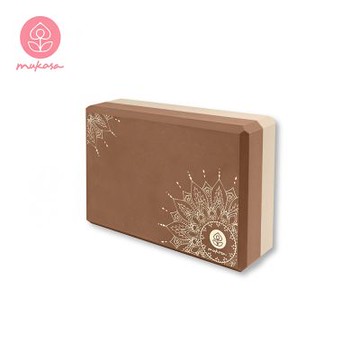 【Mukasa】EVA瑜珈磚 - 咖底/曼陀羅 (切角) - MUK-25423 - 兩入組