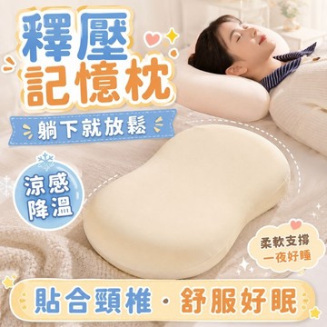 【台灣現貨】助眠枕｜涼感記憶枕 慢回彈記憶棉 冰絲枕頭 人體工學護頸枕 舒適透氣 深度睡眠 枕頭 可拆洗 美容枕