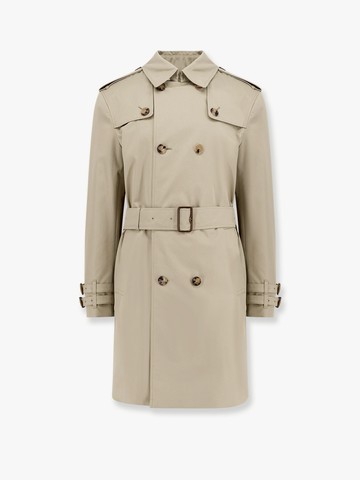 Organic cotton trench with madras lining - BURBERRY - gender_Man