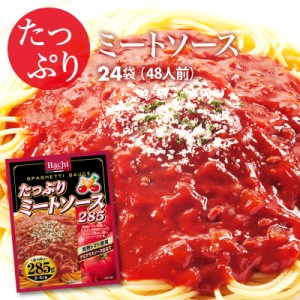 [前田家] たっぷり ミートソース 24袋（285g×24）48人前 完熟トマト使用 デミグラスソース 仕立て レトルト スパゲティ ソース グラタン