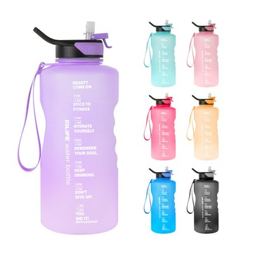 ??快速出貨?? 公司貨 大容量塑料噸噸桶戶外便攜運動水壺健身吸管水壺高顏值水杯