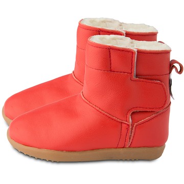 英國 shooshoos 健康無毒真皮手工童鞋/靴子_經典紅_102760 (公司貨)