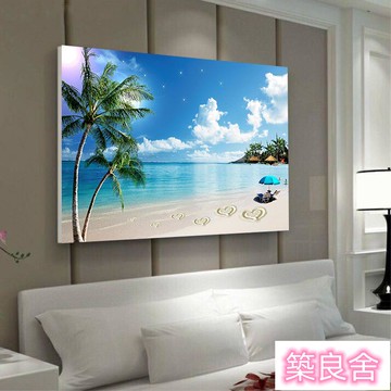 開發票 裝飾畫 掛畫 風景畫 無框畫 背景裝飾畫 壁畫 背景墻畫 三聯畫 現代簡約客廳裝飾畫餐廳臥室床頭掛畫酒店賓館走廊無框單幅墻壁畫