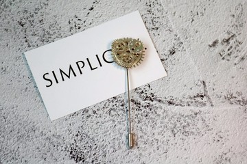 蒸汽龐克金屬胸針胸花齒輪西裝別針插針