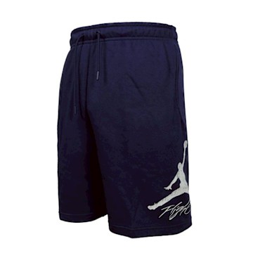NIKE JORDAN 男運動短褲-五分褲 休閒 毛圈 慢跑 路跑 FV7310-410 丈青白