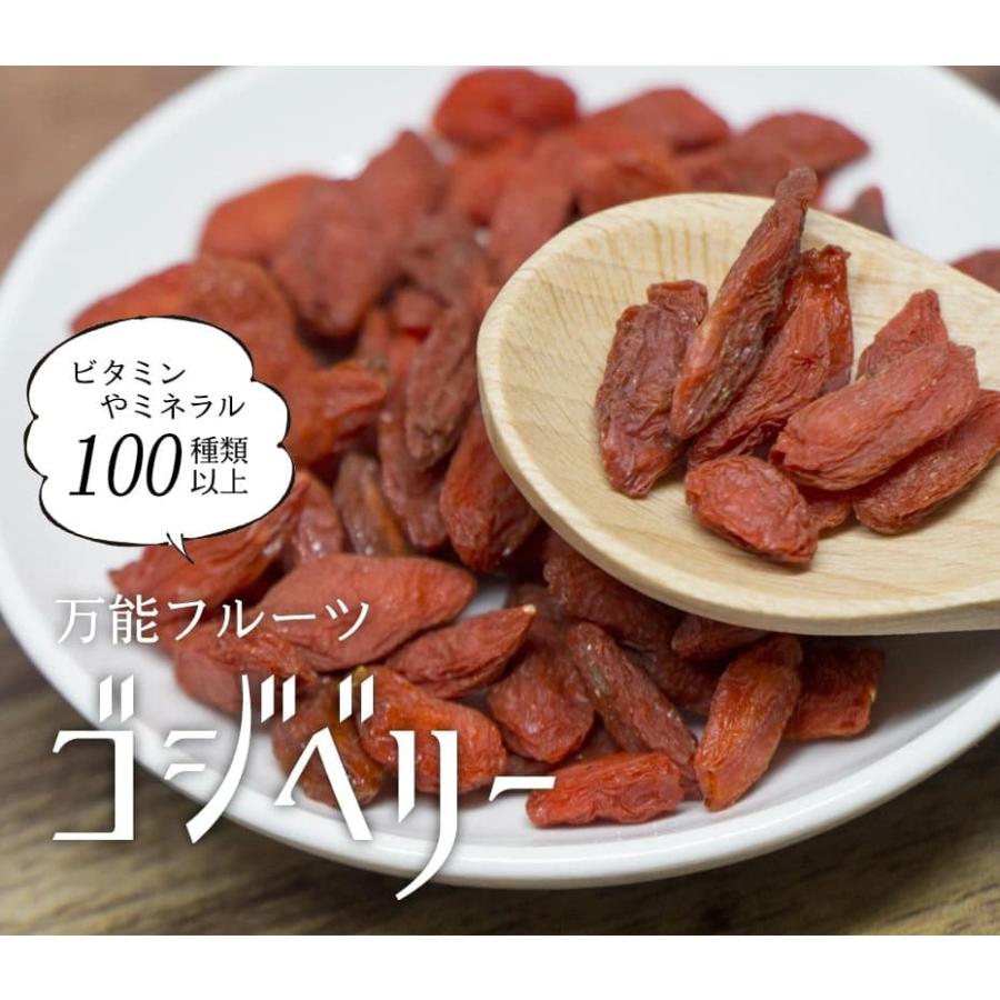 無添加クコの実（ゴジベリー）100g 天日干しドライフルーツ ローフード食材・お菓子作りやおつまみに ドライフルーツ