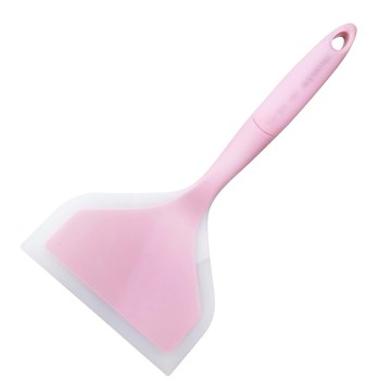 TRIARROW 三箭牌 炫彩耐熱矽膠玉子燒鏟  25.5x12cm  耐溫:220°C  粉色  1個