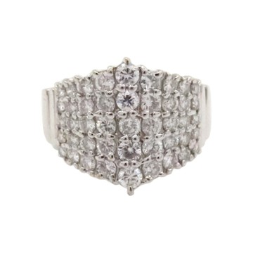 JEWELRY 無品牌珠寶 18K白金 鑽石 戒指 【二手名牌BRAND OFF】