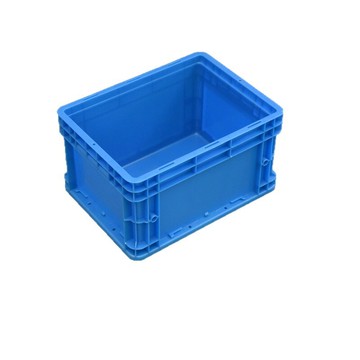 【臺灣公司 可打統編】免運 周轉箱 物流箱 歐標EU物流箱加厚款帶翻蓋汽配零件倉儲收納箱藍色大號塑料周轉箱 可開發票 全館八折 工廠現貨直銷 新品特價 y10013