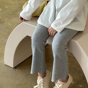 Baby童衣 兒童韓版喇叭褲 女童春夏薄長褲 彈力高腰外出褲 89078