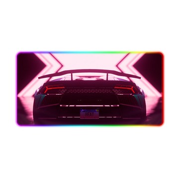 電競LED發光鼠標墊橡膠防滑桌墊卡通動漫超大鍵盤墊加厚幻彩桌墊【Snowbelle優選】