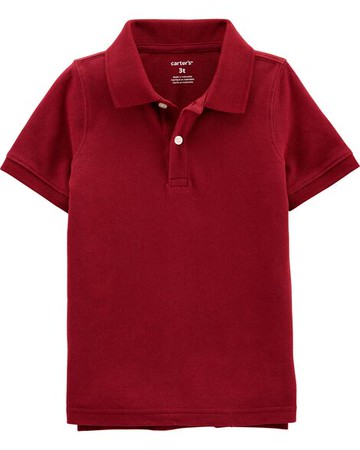 Toddler Pique Cotton Uniform Polo