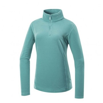 mountneer 山林 女刷毛保暖上衣碧綠52f02/登山/立領t/長t/休閒t