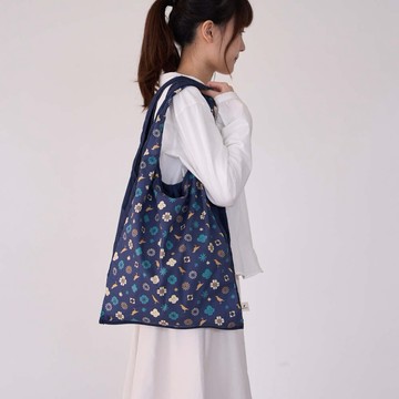 【印花樂】中型側揹背心袋/經典花色/沉穩藍/經典新色IV