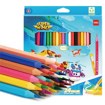 得力Deli Super Wings可擦拭色鉛筆/EC126-24/24色
