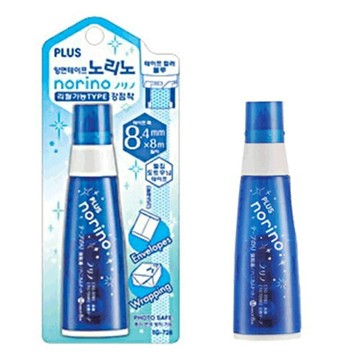 本月熱銷推薦 滿額再折【史代新文具】普樂士PLUS TG-728 8.4mm×8M 豆豆貼 卷軸式 雙面膠帶(1盒10個)