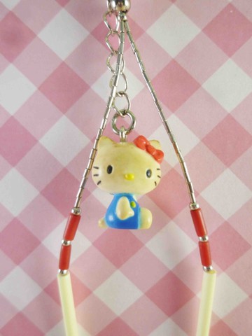 【震撼精品百貨】Hello Kitty 凱蒂貓~復刻版手機吊飾-側坐