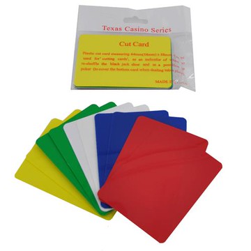 德州撲克切牌片百家樂切牌片 五個顏色 1元/片 10元/包