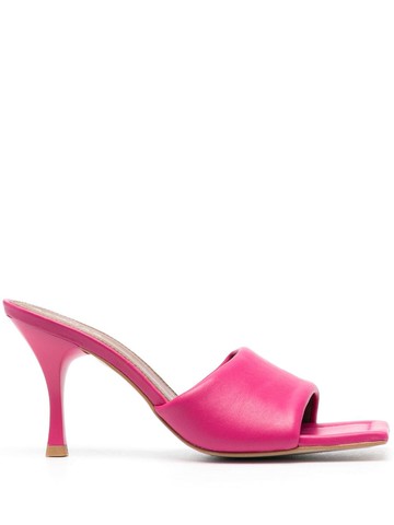ALOHAS - Puffy open-toe leather mules - women - Calf Leather - 41 - Pink