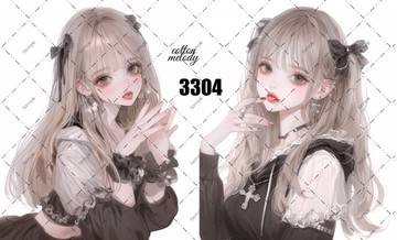 original sticker no.3304 人物貼紙 原創貼紙 原創人物貼紙 裝飾貼紙 cotton melody