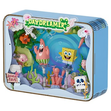 SEMBO BLOCK 森寶積木 海绵寶寶奇妙夢境相框 積木  水母狂歡  1個