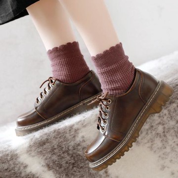 歐貝婷春秋新款女鞋復古森女日系英倫學院風軟妹ins小皮鞋女加絨