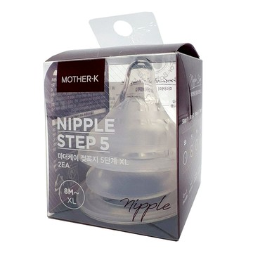 MOTHER-K 寬口防脹氣奶嘴 2入 M 2-4個月  1盒