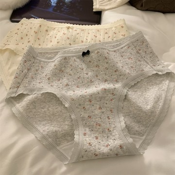 “初夢甜曲”10A抑菌內褲 女生內褲 加長襠 純棉內褲 舒適透氣 女士內褲 三角褲 中腰內褲