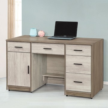 MUNA家居  艾妮雅雙色4.4尺辦公桌/書桌   133X60X78cm