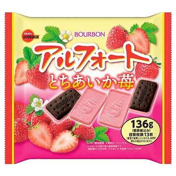 【無國界零食屋】日本 北日本 Bourbon 期間限定 草莓 帆船餅乾 餅乾 帆船巧克力 巧克力餅乾 家庭號