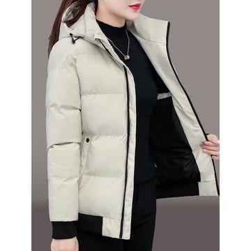 冬季羽絨棉服外套女短款2025新款大碼寬松時尚棉衣加厚保暖小棉襖