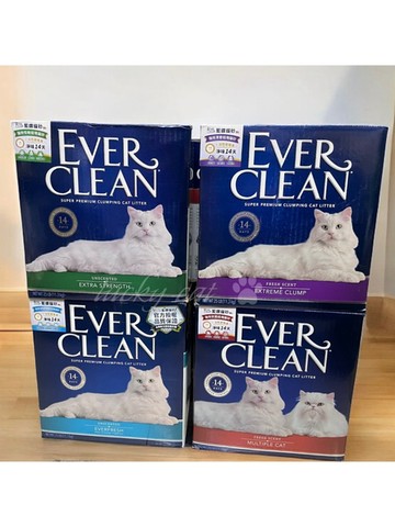 【培菓幸福寵物專營店】美國【EverClean】EVER 超強除臭結塊貓砂1盒- 25LB