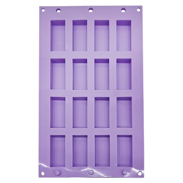 AHA 一法 16長方格矽膠模  食品級矽膠 台灣產 耐熱230度 耐冷負40度  10512  1個