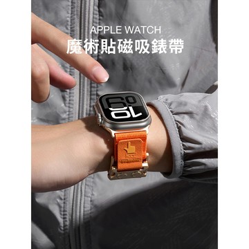 《台灣出貨》適用 APPLE WATCH 手指魔術貼 磁吸錶帶 Ultra S11 S10 46 49mm 男士錶帶