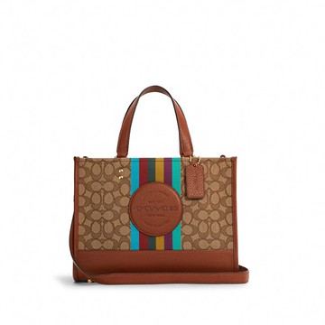 COACH Dempsey 經典Logo布老花單肩斜挎手提包 C5794｜母檔限時折$1300★滿$6800贈LAMCOME絕對完美唇膏(日進口 精巧版)【APP下單回饋9%】