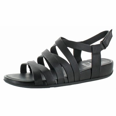 サンダル フィット フロップ FitFlops Women's Lumy Leather Sandals Strappy Toning Shoes