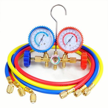 【R12】冷媒錶 冷媒錶組 冷氣錶組 R1234 總成 附快速接頭  冷媒表 高低壓錶組 高低壓錶  冷媒壓力錶 冷媒管