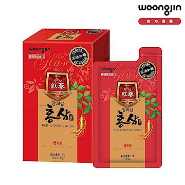 【韓國熊津】任選-紅蔘飲x8入(70ml/入)x2