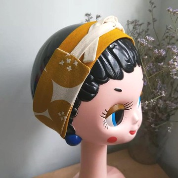 無限髮帶-自綁變化-芥黃日誌