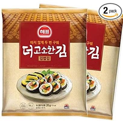 韓国食品 ヘピョ のり巻用のり 10枚入、2袋