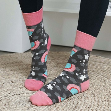 sokker®｜紛櫻日扇4分之3襪