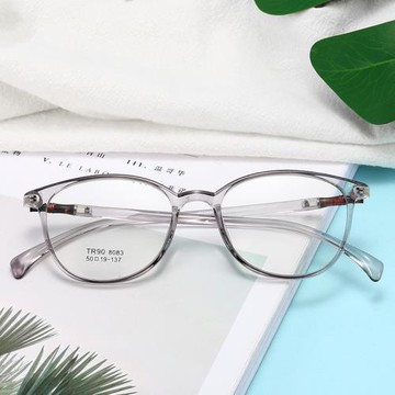 圓形眼鏡框tr90眼鏡架透明鏡框復古竹節平光鏡 可配近視