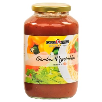 CHEF'S CHOICE 美味大師 義大利麵醬 田園蔬菜 720g 全素  1罐