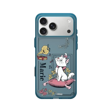 iPhone 17 Pro Max Clear (相機按鈕) 夜幕藍 - 迪士尼-經典系列 Disney Classics - 貓兒歷險記 - 瑪麗貓與留聲機