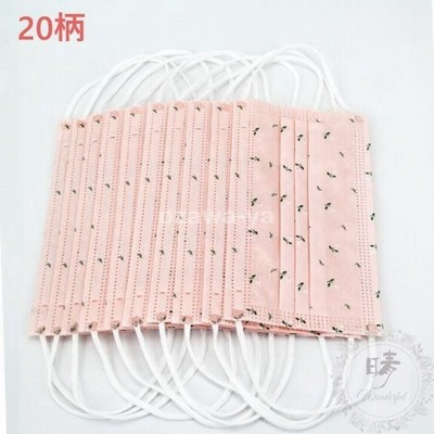 マスク 使い捨てマスク おしゃれ ピンク花柄 チェック柄 30枚 50枚 可愛い 大人用 3層構造 イベント 通勤 通学 個性的 不織布 マスク 低価格